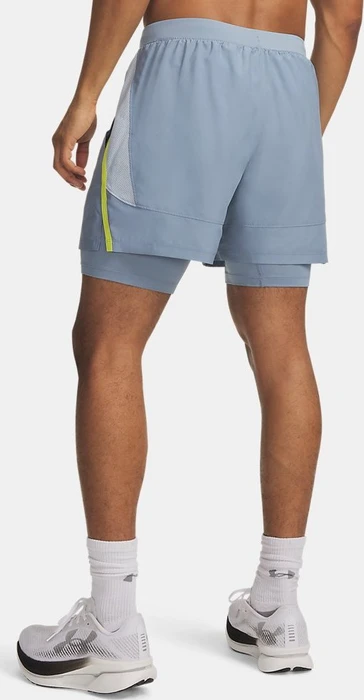 Under Armour Launch 2-in-1 Laufhose kurz blue wind/blue fog/reflective (Herren)