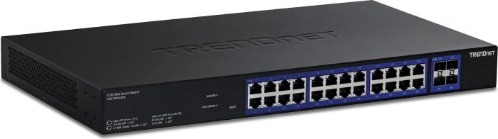 TRENDnet TEG Rackmount 2.5G Smart Switch, 24x RJ-45, 4x SFP+