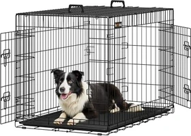 Songmics 42" Hundekäfig Größe XL schwarz