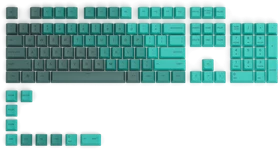 Glorious GPBT Keycaps, Kunststoff (PBT), Rain Forest, grün, 114 Tasten (104+10), ANSI-US