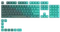 Glorious GPBT Keycaps, Kunststoff (PBT), Rain Forest, grün, 114 Tasten (104+10), ANSI-US Vorschaubild