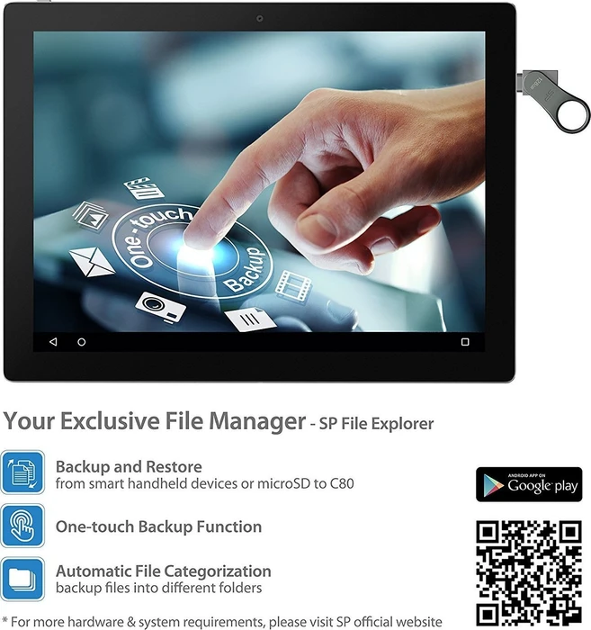 Silicon Power Mobile C80 128GB, USB-A + USB-C, USB 3.2 Gen 1×1