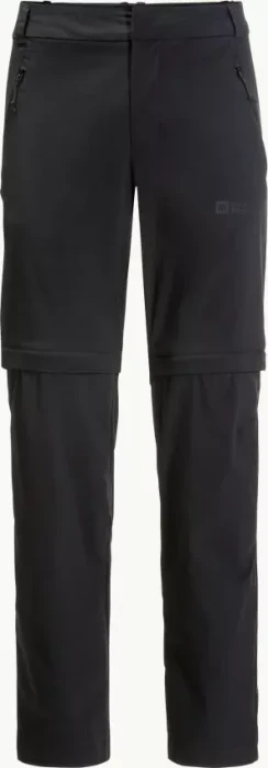Jack Wolfskin Glastal Zip Off Zip-Off Hose lang schwarz (Herren)