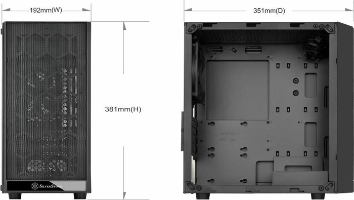 SilverStone Precision PS15, weiß, Glasfenster
