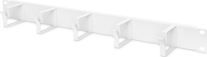 Digitus Kabelrangierpanel mit Kabelführungsbügeln, für 483mm-Schränke, RAL 7035, 1HE