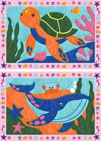 Ravensburger Kneten nach Zahlen My First CreArt Wal und Schildkröte