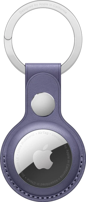 Apple AirTag Schlüsselanhänger aus Leder wisteria