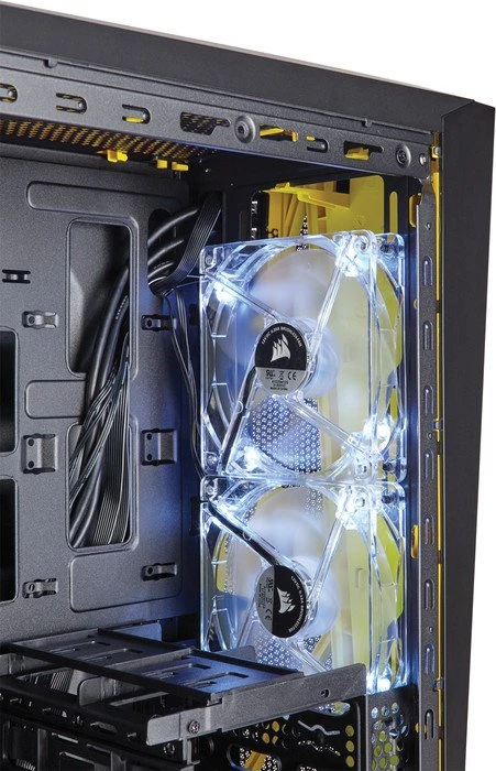 Corsair Carbide Series SPEC-ALPHA gelb/schwarz, Acrylfenster