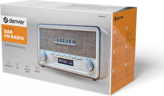 Denver DAB-18LW light wood