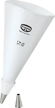 Dr. Oetker Spritzbeutel-Set inkl. 2 Tüllen und Universaladapter, 5-tlg.