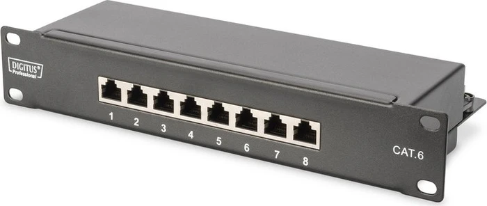 Digitus Professional DN-10 10" Wandschrank Netzwerk-Set 9HE, Sicherheitsglastür, IP2X, grau, 300mm tief