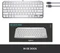 Logitech MX Keys Mini, LEDs weiß, Logi Bolt, Pale Gray, weiß/grau, USB/Bluetooth, US Vorschaubild