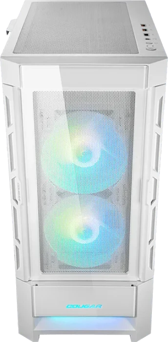Cougar Duoface RGB White, weiß, Glasfenster