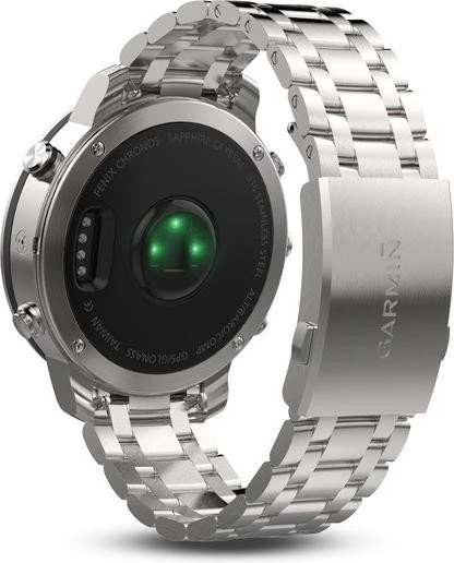 Garmin Fenix Chronos silber mit Edelstahlarmband