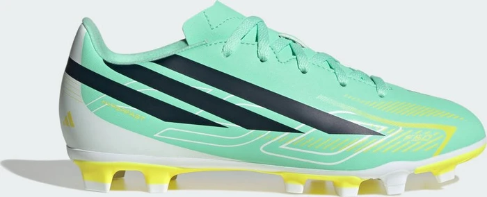 adidas F50 Hyperfast Club FG/MG pulse mint/night navy/solar lemon (Junior)