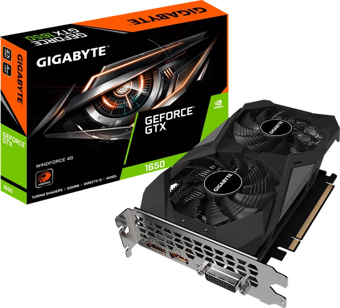 GIGABYTE GeForce GTX 1650 D6 Windforce 4G, 4GB GDDR6, DVI, HDMI, DP