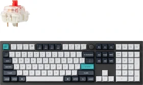 Keychron Q6 Max, Carbon Black, LEDs RGB, hot-swap, Gateron Jupiter RED, USB/Bluetooth, US (Q6M-M1-US)