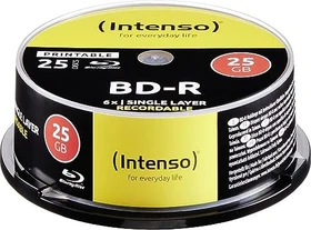 Intenso BD-R 25GB, 6x, 25er Spindel, printable