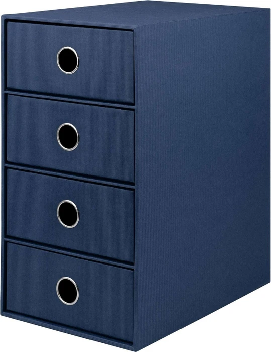Rössler 4er Schubladenbox, 4 Schubladen, A5, navy