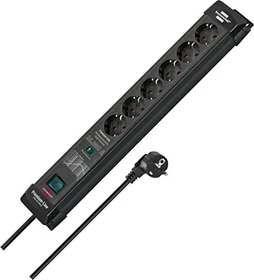 Brennenstuhl Premium-Line 26000A, Überspannungsschutz,  6-fach, 1.8m, schwarz
