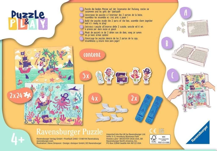 Ravensburger Puzzle & Play Piraten auf Schatzjagd