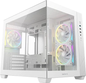 DeepCool CG330 3F, weiß, Glasfenster