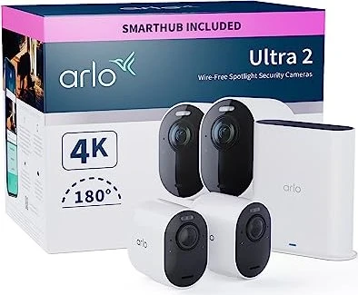 Arlo Ultra 2 Kit weiß, 2 Kameras, Set