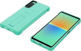 Sony Stilvolle Hülle mit Standfuß für Xperia 10 IV Mint