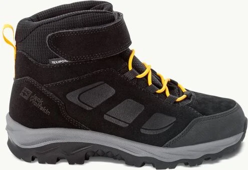 Jack Wolfskin Vojo LT Texapore Mid black/burly yellow XT (Junior)