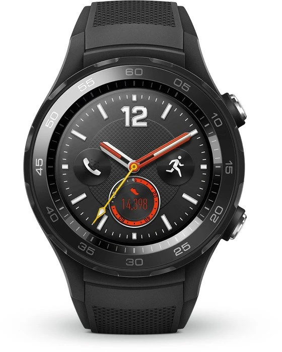 Huawei Watch 2 mit Sportarmband schwarz