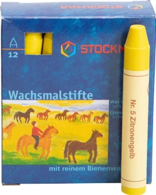 Stockmar Wachsstifte, zitronengelb, 12er-Pack