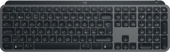 Logitech MX Keys S, Graphite, schwarz, LEDs weiß, Logi Bolt, USB/Bluetooth, ND
