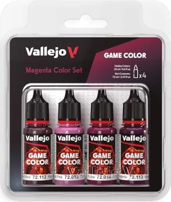 Vallejo Game Color Magenta Color Set Farbset, 4-tlg.
