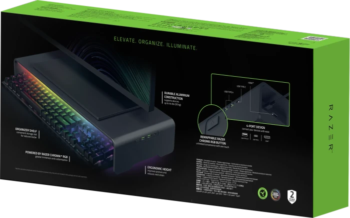 Razer Monitor Stand Chroma, USB-C 3.0 [Buchse]