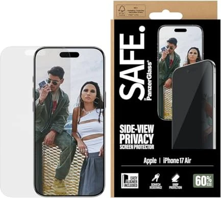 PanzerGlass Safe Privacy Screen Protector Ultra-Wide Fit with EasyAligner für Apple iPhone Air