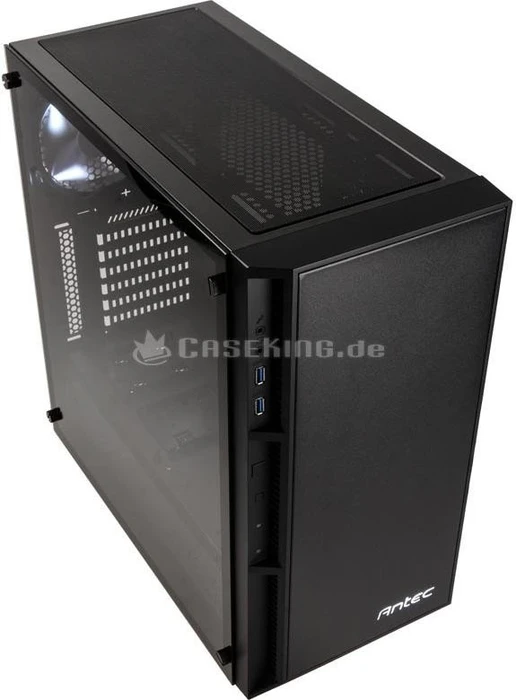Antec P8, schwarz, Glasfenster
