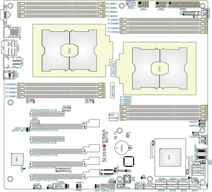 Supermicro X11DAi-N, bulk (2x Intel 3647)