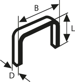 Bosch Professional Typ 53 Tacker-Klammern, 11.4x8mm, 1000 Stück