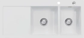systemceram Mera Double Einbau Becken rechts satin