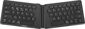 Targus Antimicrobial Folding Ergo Keyboard schwarz, Bluetooth, UK (AKF003UK)