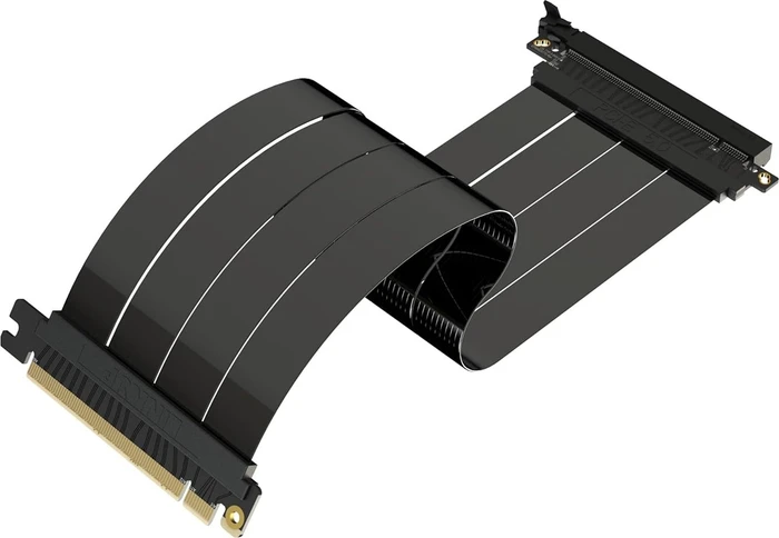 LinkUP AVA5 Riser Kabel, gerade, PCIe 5.0, 300mm, schwarz