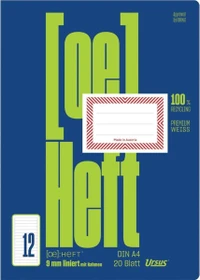 Ursus green Heft FX12, A4, liniert, 20 Blatt