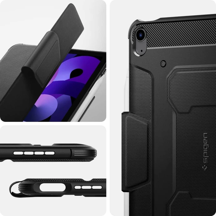Spigen Rugged Armor Pro Schutzhülle für Apple iPad Air, schwarz
