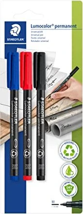 Staedtler Lumocolor 317 permanent sortiert, 3er-Set