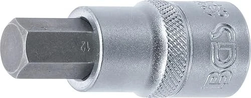BGS technic Innensechskant Steckschlüssel 1/2", 12x53mm