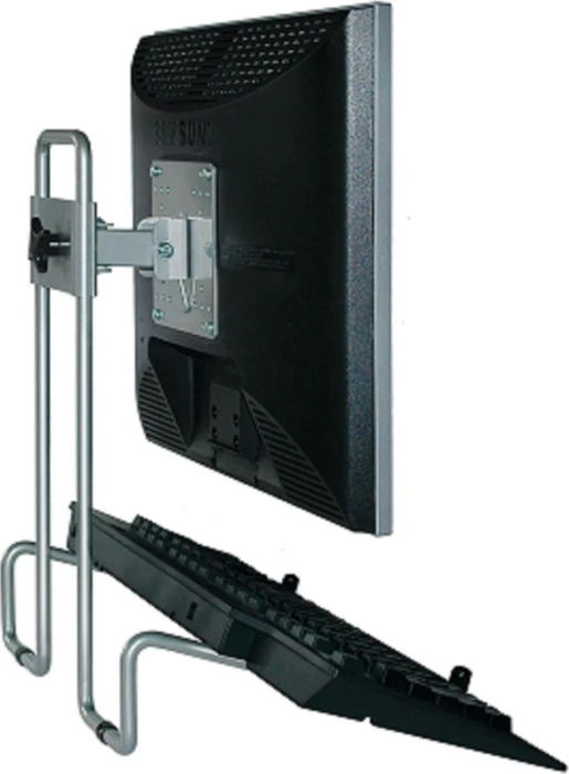 R-Go Flex Monitorständer, verstellbar, silber