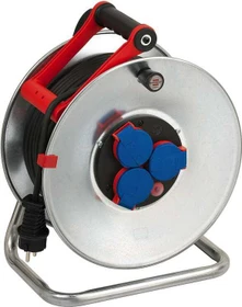 Brennenstuhl Garant S Kabeltrommel, Schuko auf 3x Schuko, 50m, IP44, AT-N05V3V3-F 3G1,5