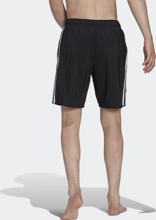 adidas 3-Streifen CLX Badeshorts schwarz/weiß (Herren)