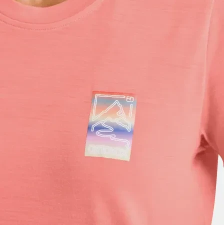 Ortovox 140 Cool Mountain Gradient Funktionsshirt kurzarm blossom (Damen)