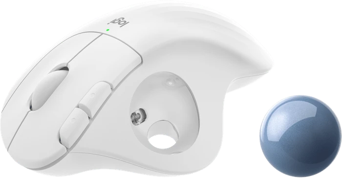 Logitech Ergo M575 Wireless Trackball for Business, grauweiß, Logi Bolt, Bluetooth